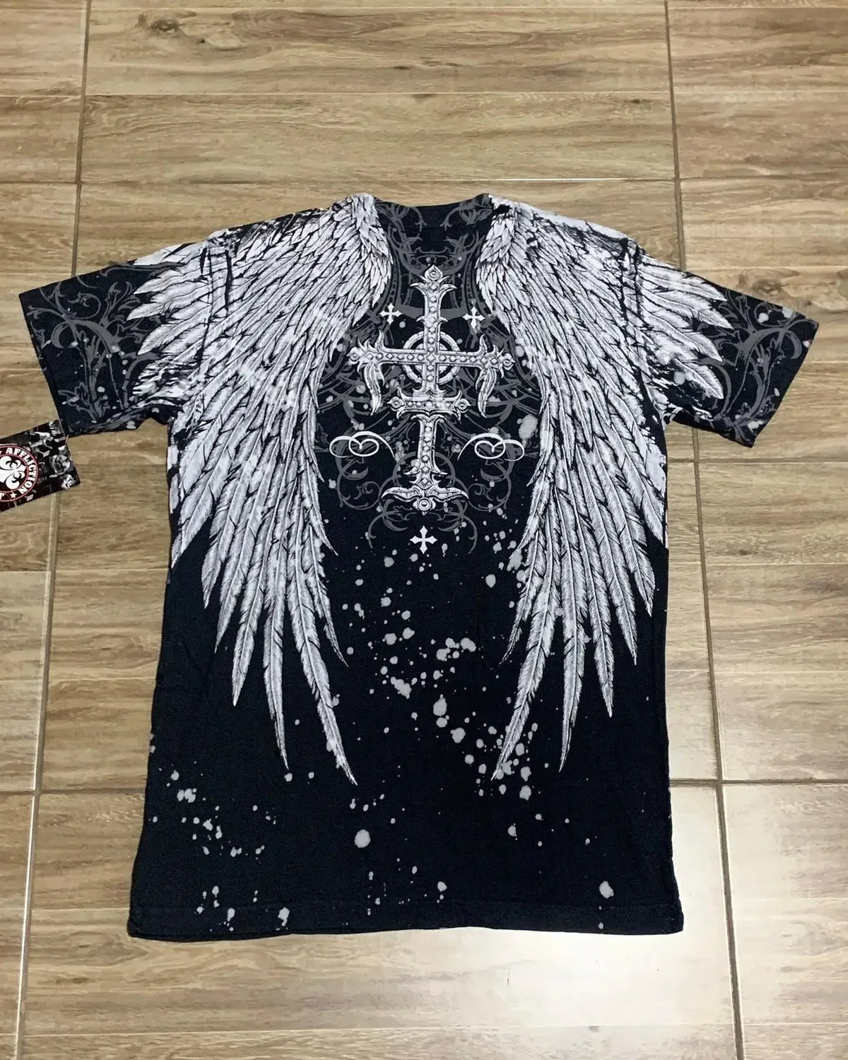 Y2K Affliction Retro T-Shirt Women Style Streetwear Tee Gothic Skull Cross Print Trendy Graphic T-Shirts