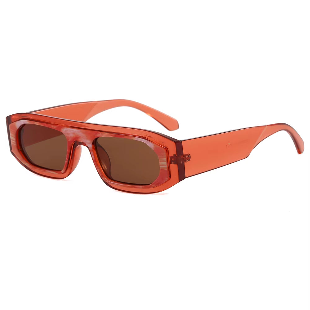 Superhot Eyewear 16604 Fashion 2026 Retro Y2K Narrow Rectangle Streetwear Shades Sunglasses for Women Men