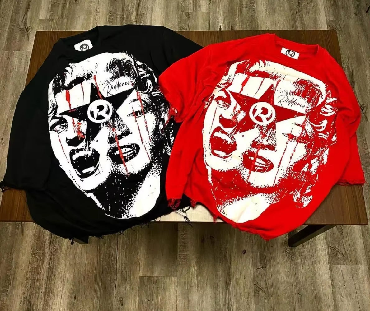 Hip Hop Y2K Tops 2024 Oversized Printed Graphic T Shirts Harajuku Gothic Men and Women Summer T-Shirt Casual Streetwear Clothes