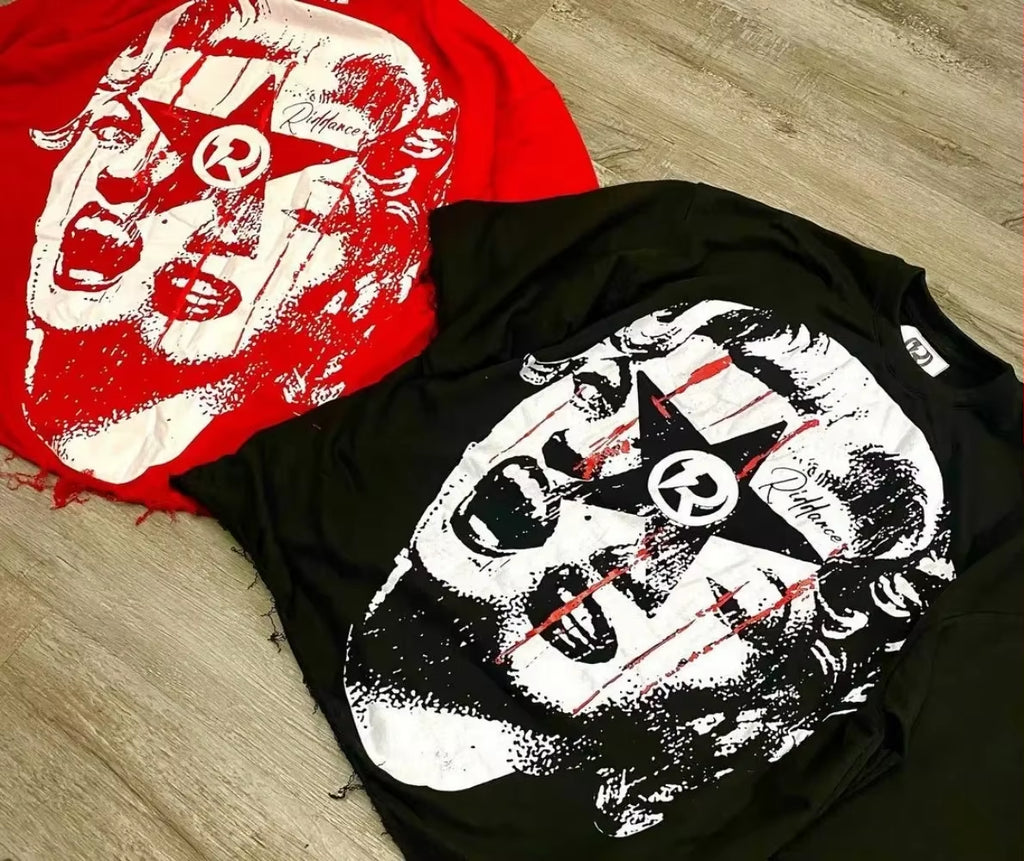 Hip Hop Y2K Tops 2024 Oversized Printed Graphic T Shirts Harajuku Gothic Men and Women Summer T-Shirt Casual Streetwear Clothes